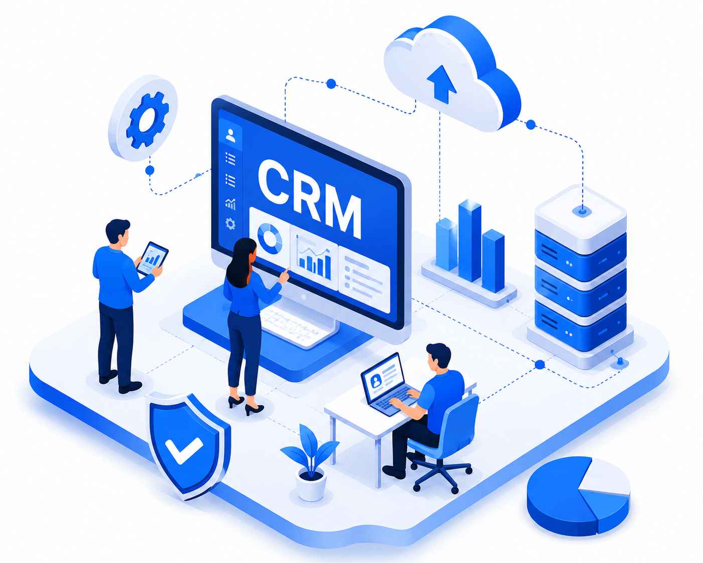 CRM Software Illustration